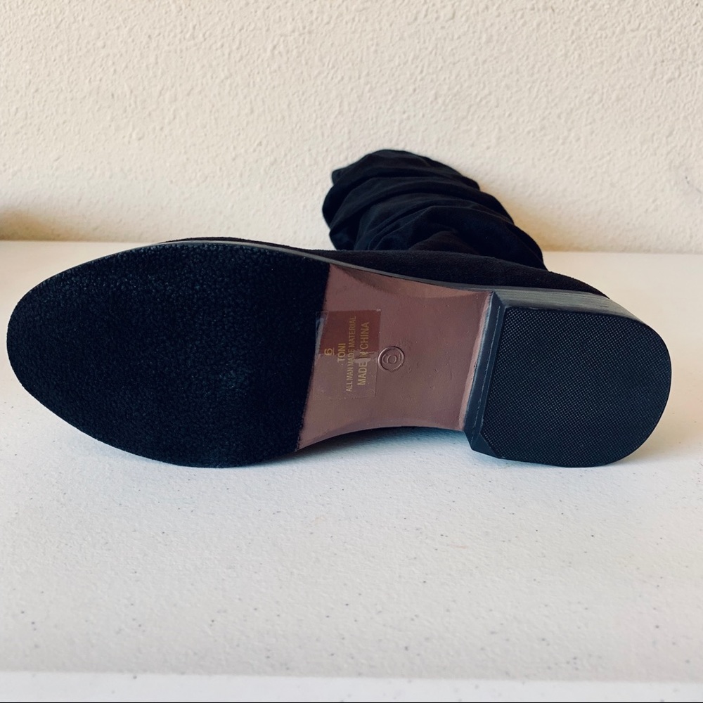 Catherine Malandrino Black Ruched Knee 1" Boot - Picture 7 of 8